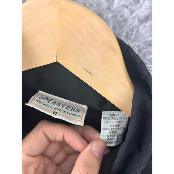 Masters Collection Golf Vest Black Medium Augusta National Logo Zip Front - Picture 6 of 8